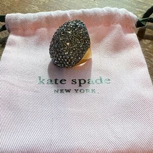 Kate Spade Clay Pavé Mood Dome Cocktail Ring Crystal